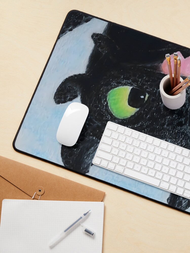 Thumbnail 3 of 5, Mouse Pad, Toothless Upside Down Flight designed and sold by Lycoris-art.