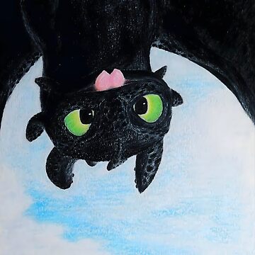 Artwork thumbnail, Toothless Upside Down Flight by Lycoris ArtSpark