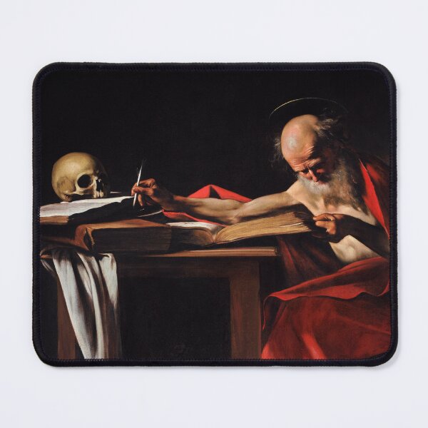 Item preview, Saint Jerome Writing by Caravaggio designed and sold by AestheticsXarts.