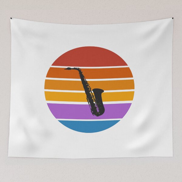 Item preview,  Saxophone Player Vintage Sunset designed and sold by Inspirationmotivation.