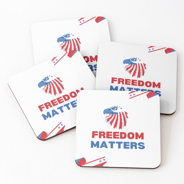 Item preview, Freedom matters Independence Day 4th of july designed and sold by MizMed ⭐⭐⭐⭐⭐.
