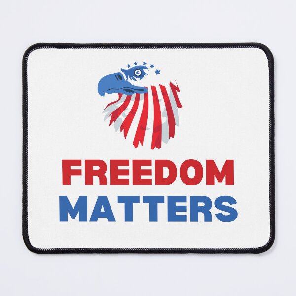 Item preview, Freedom matters Independence Day 4th of july designed and sold by MizMed ⭐⭐⭐⭐⭐.
