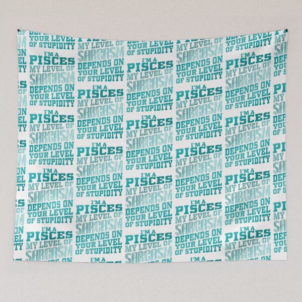 Item preview, I'm a Pisces my level of sarcasm shirt designed and sold by bestdesign4u.