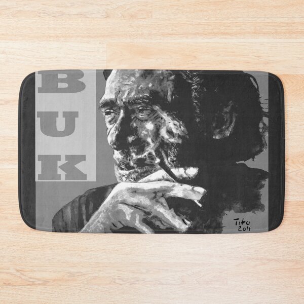 Item preview, Charles Bukowski - PopART black designed and sold by ARTito.