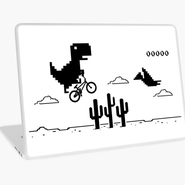 Chrome Dino, The Dinosaur Game, T-Rex Game, No Internet Laptop Skin by  Zen20