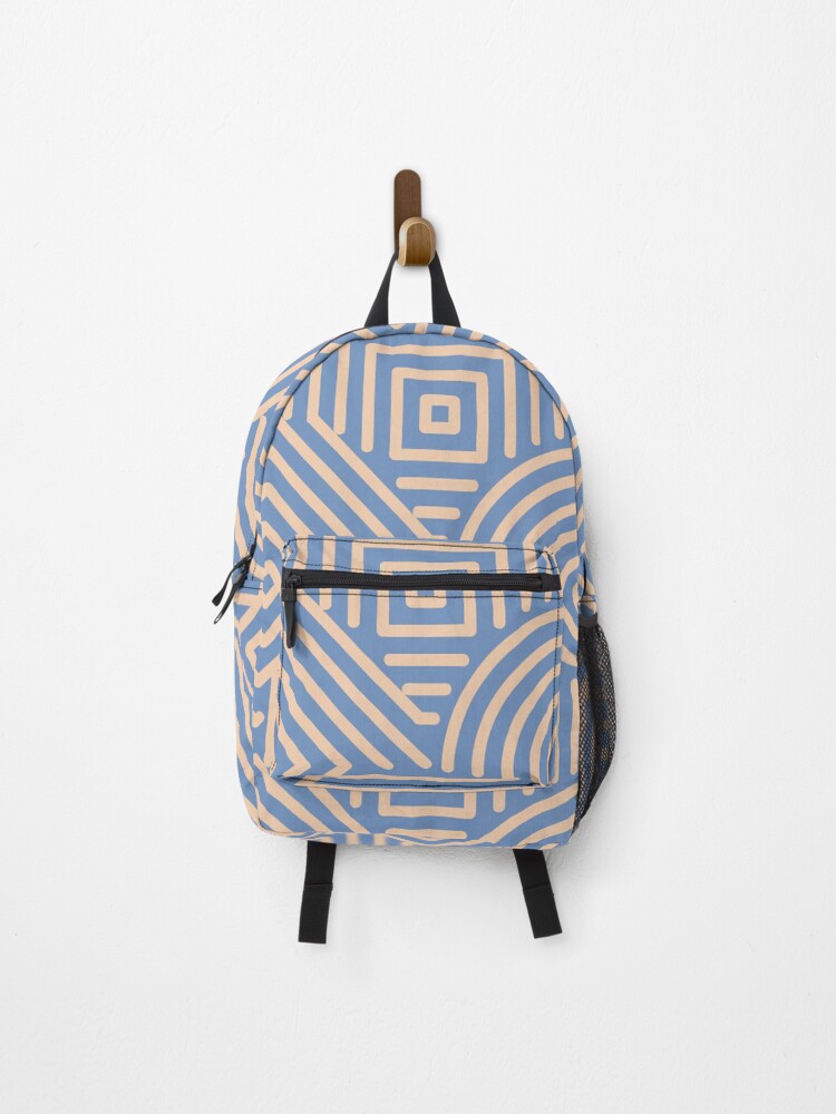 Thumbnail 1 of 3, Backpack, Gold Geometric Pattern Essential designed and sold by NotUrAverageART.