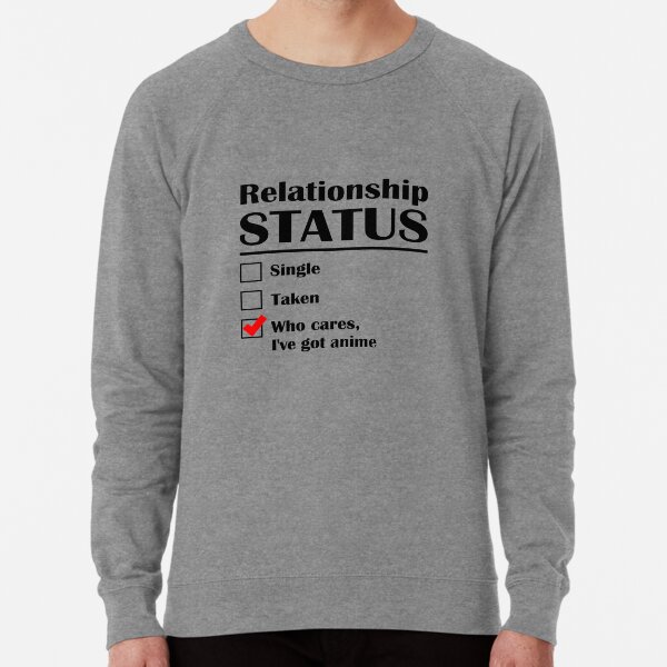 Statut de la relation Anime Sweatshirt léger