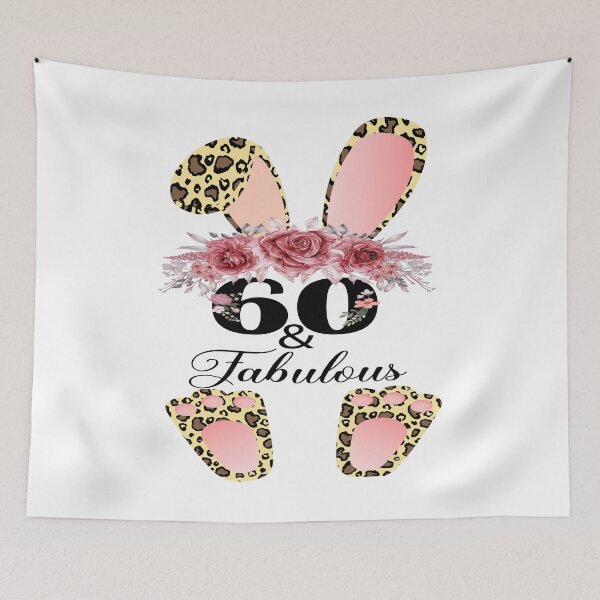Artikelvorschau, 60 & Fabulous 60 Jahre alt Floral Leopard Frauen Ostern entworfen und verkauft von xteamdesign.