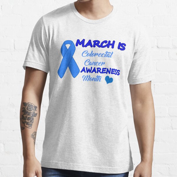 Colon Awareness V-neck Shirts T shirts for Women Cancer Awareness Ribbon 