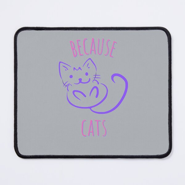 Item preview, Because Cats Cute Kawaii Pink and Purple designed and sold by ladytarleton.