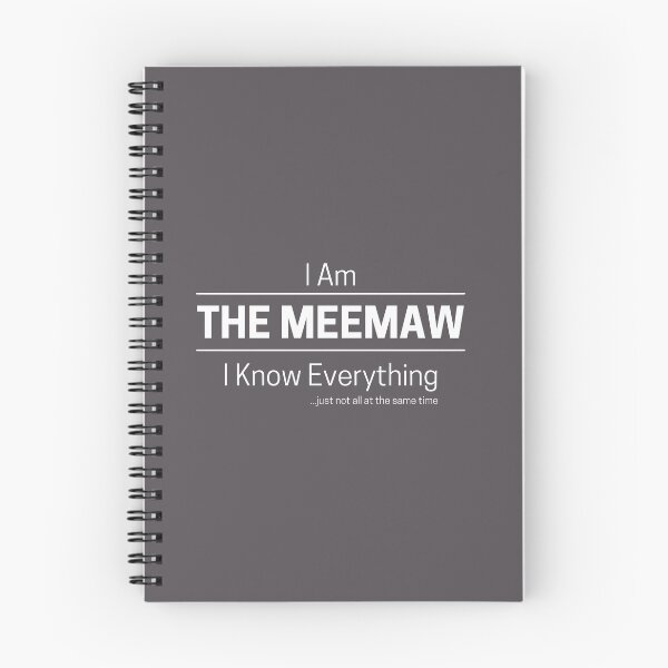 Item preview, Funny Grandma Knows Everything Quote Saying, I Am The Meemaw, I Know Everything, Walking Encyclopedia, Trivia Goddess, White Text designed and sold by hjsmith.