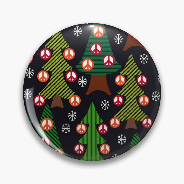Item preview, Peace and Goodwill Festive Christmas Trees with snowflakes. designed and sold by SandraPDesigns.