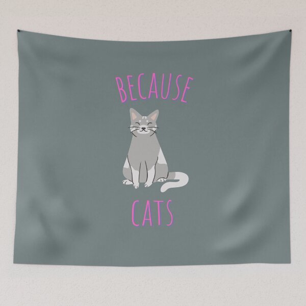 Item preview, Because Cats Cute Kawaii Pink designed and sold by ladytarleton.