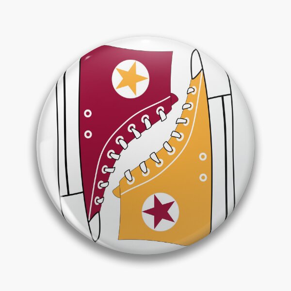 Item preview, Red and Gold high top sneakers designed and sold by Isa Daniels.