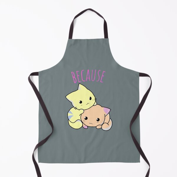 Item preview, Because Cats Cute Kawaii Yellow Coral designed and sold by ladytarleton.