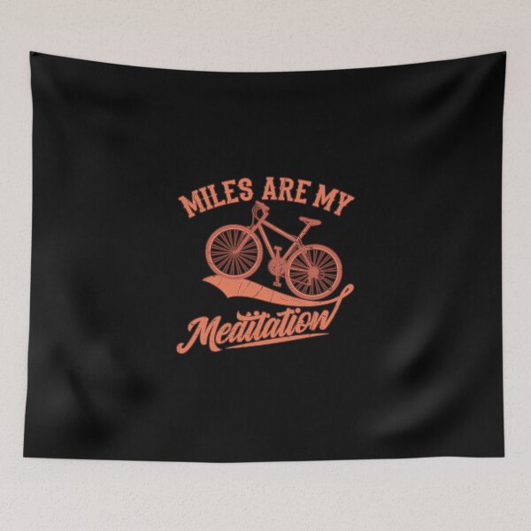 Item preview, Miles For Meditation Bike Gift For Cyclists Essential T-Shirt designed and sold by lewisnash6.
