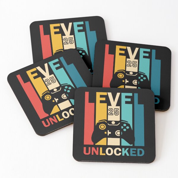 Item preview,  Level 25 Unlocked Shirt Funny Video Gamer 25th Birthday Gift T-Shirt designed and sold by Tidasse ⭐⭐⭐⭐⭐.