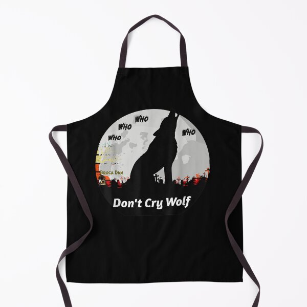 Item preview, Cry Wolf or Don't Cry Wolf A Black Wolf Howling at the Moon designed and sold by GouwensRick.