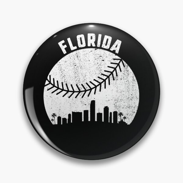 Artikelvorschau, Florida Skyline Baseball Fan Vintage Miami Florida Baseball Gear entworfen und verkauft von DynamicDesign.