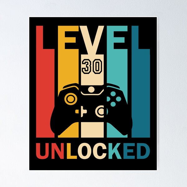 Level 30 Unlocked Shirt 1989 Birthday Video Gamer Sunset Level 30 Unlocked Shirt 1989 Birthday Video Gamer Sunset