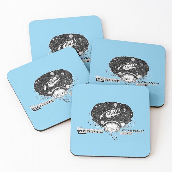 Item preview, WEIRDO - Creative Energy Flo - Universe - Black and White - Baby Blue designed and sold by hector2ortega.