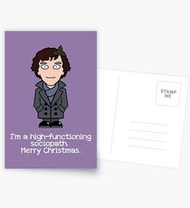 Sherlock Christmas card: Seasonal Sociopath Postcards