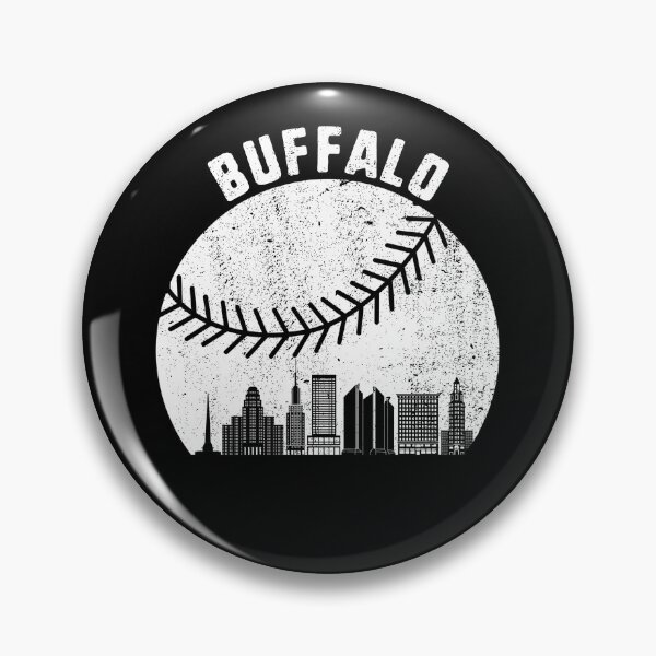 Artikelvorschau, Buffalo Skyline Baseball Fan Vintage Buffalo NY Baseball Gear entworfen und verkauft von DynamicDesign.