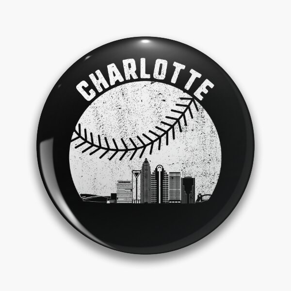 Artikelvorschau, Charlotte Skyline Baseball Fan Vintage Charlotte NC Baseball Gear entworfen und verkauft von DynamicDesign.