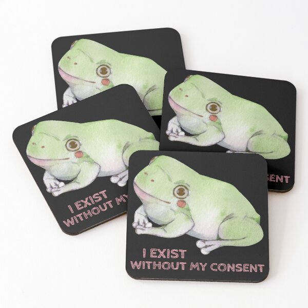 Item preview, I Exist without my consent frog designed and sold by Studioapartment.