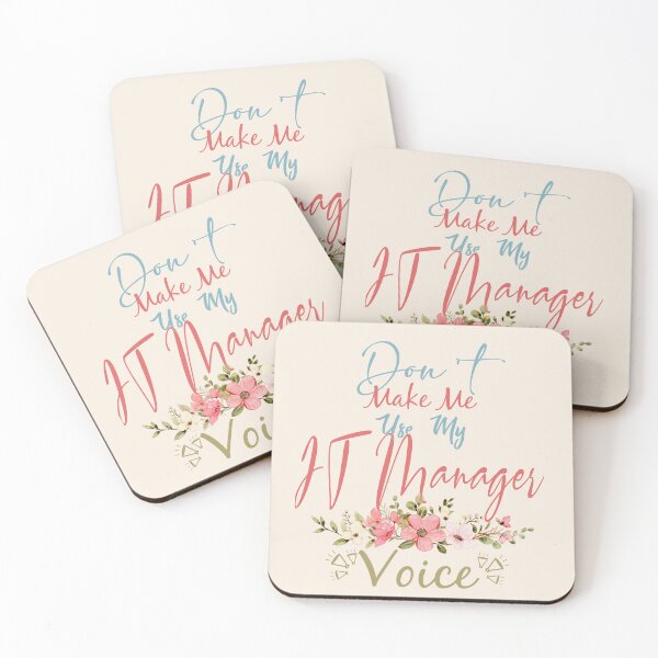 Item preview, Don't Make Me Use My IT Manager Voice - Funny IT Manager Quote Gift Idea For Men and Womens designed and sold by Mmmm3344.