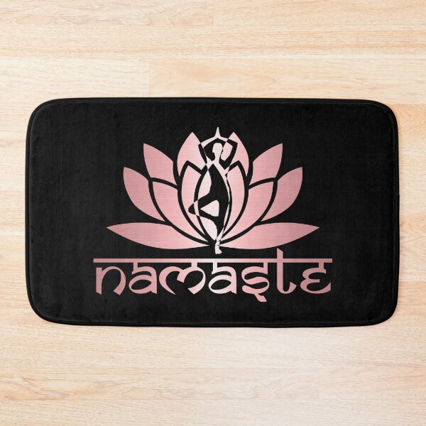 Item preview, Yoga - Pink Namaste Lotus Symbol designed and sold by BuxomBabe21.