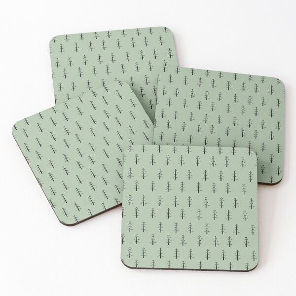 Item preview, Minimalist fir trees pattern designed and sold by Thegentleshop.