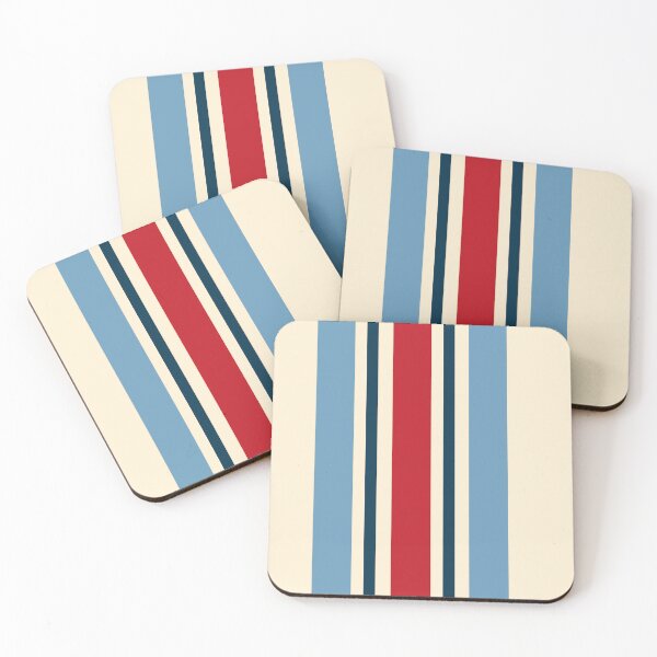 Item preview, Bold Modern Boho Stripes Red and Blue designed and sold by Deutschic.