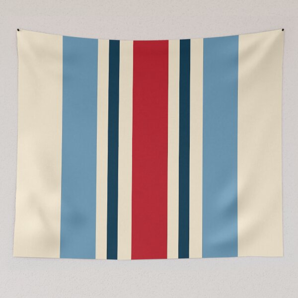 Item preview, Bold Modern Boho Stripes Red and Blue designed and sold by Deutschic.