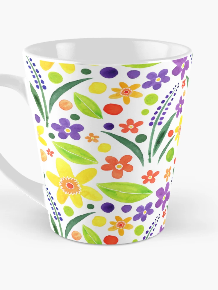 Thumbnail 3 of 4, Coffee Mug, Spring Floral Pattern designed and sold by Rachael Brearton.
