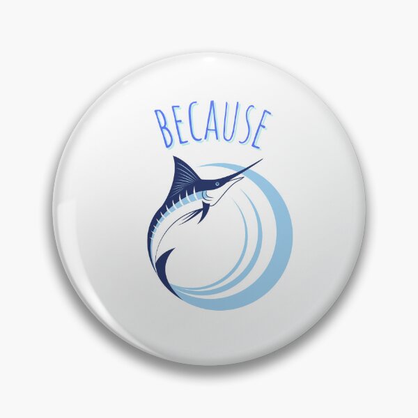 Item preview, Because Marlin Design Blue II designed and sold by ladytarleton.