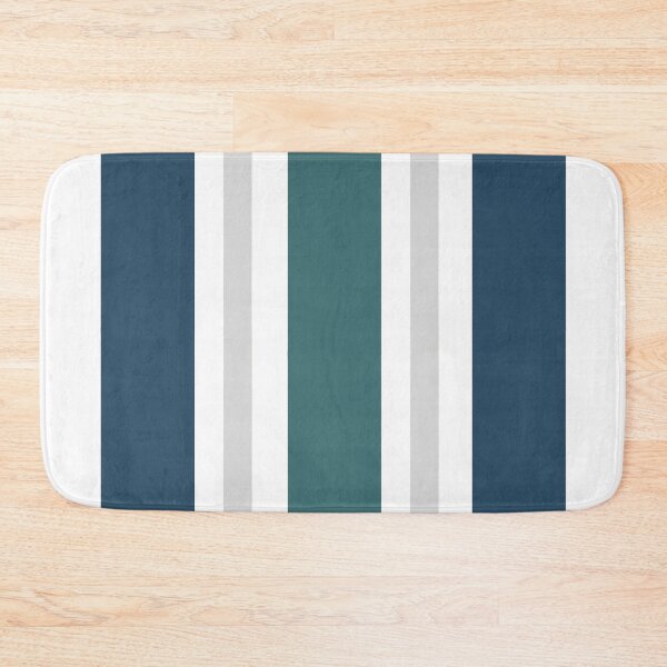 Item preview, Bold Modern Boho Stripes Navy Blue, Gray and Green designed and sold by Deutschic.