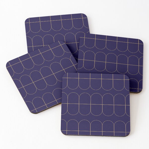 Item preview, Minimalist navy geometric pattern designed and sold by Thegentleshop.