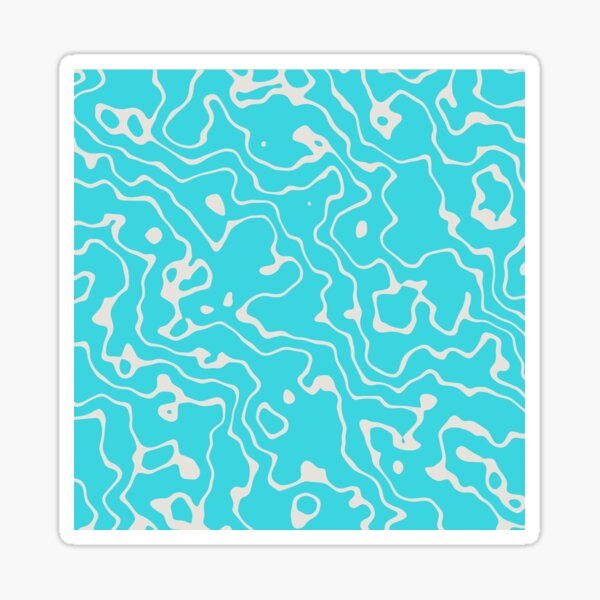 Blue Water Ripples Sticker