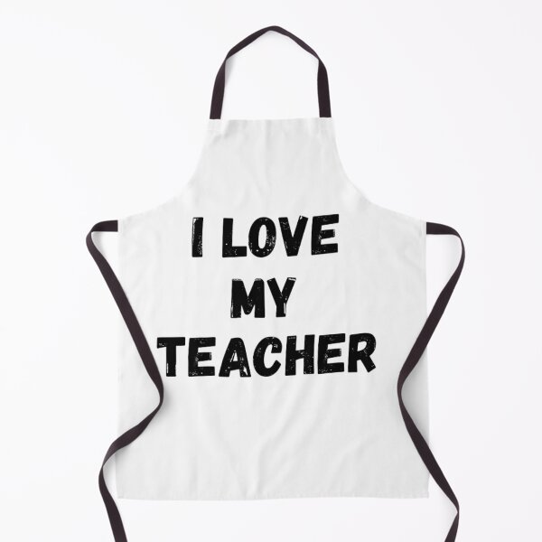 Item preview,  I love my teacher- loves teacher black and white simple font- text based designed and sold by PacePoint.