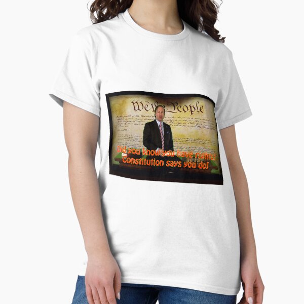 Vista previa del artículo con la obra «Saul Goodman "¿Sabías que tienes derechos?"», diseñado y vendido por swegeroni.