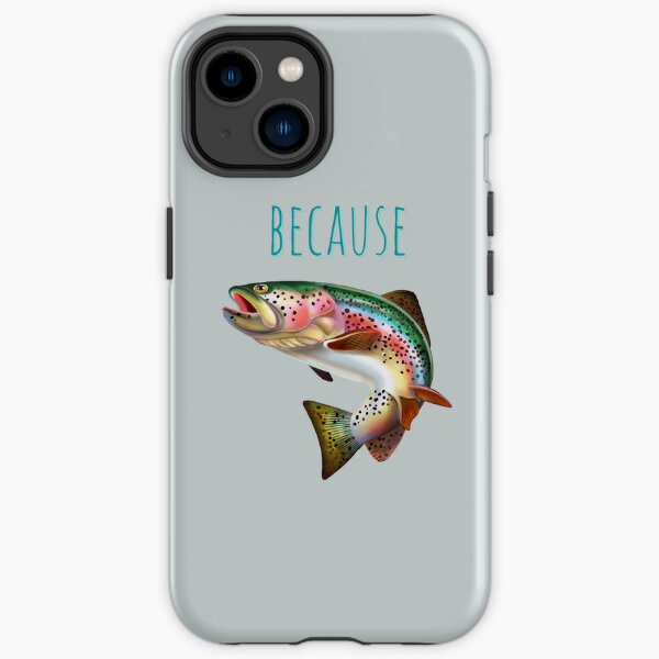 Brown Trout Fly Fishing iPhone Case by letourneau41