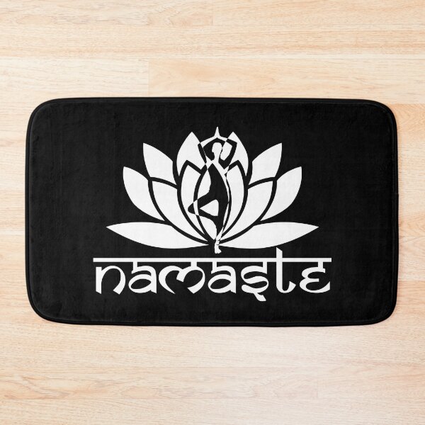 Item preview, Yoga - White Namaste Lotus Symbol designed and sold by BuxomBabe21.