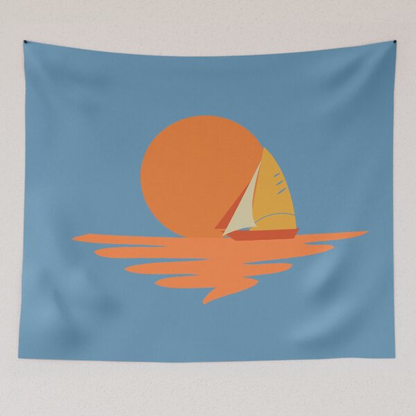 Item preview, Sunset Sea Boat Sailing designed and sold by Anna Lemos.