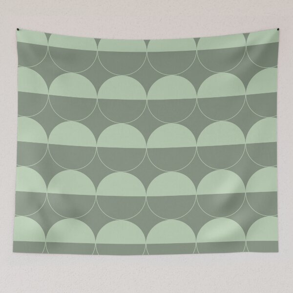 Item preview, Minimalist sage circles pattern designed and sold by Thegentleshop.