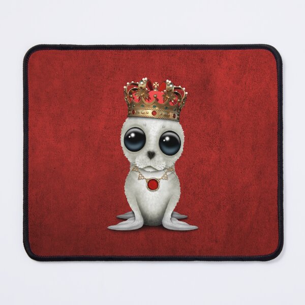 Item preview, Cute Royal Harp seal Wearing Crown designed and sold by JeffBartels.