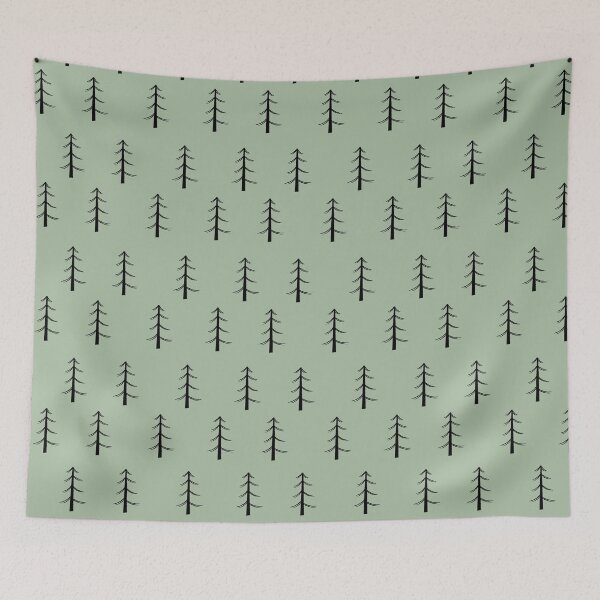 Item preview, Minimalist fir trees pattern designed and sold by Thegentleshop.