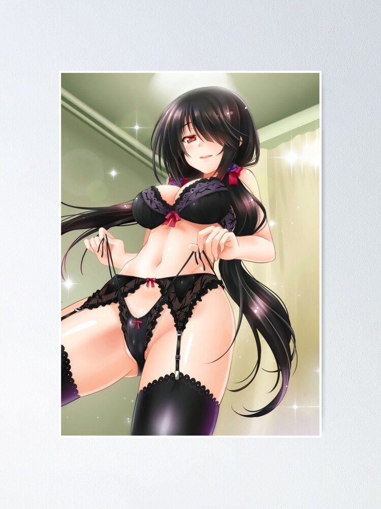  Tina Art Date a live Tokisaki Kurumi Anime Funny Large Framed  Poster with hooks 24x36 INCH: Posters & Prints