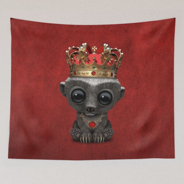 Item preview, Cute Royal Honey Badger Wearing Crown  designed and sold by JeffBartels.