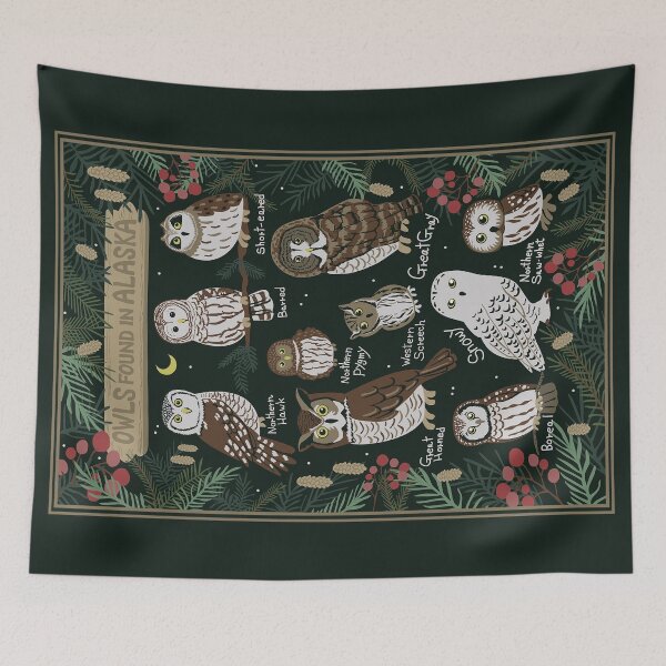 Item preview, owls found in Alaska designed and sold by kittyartstudio.